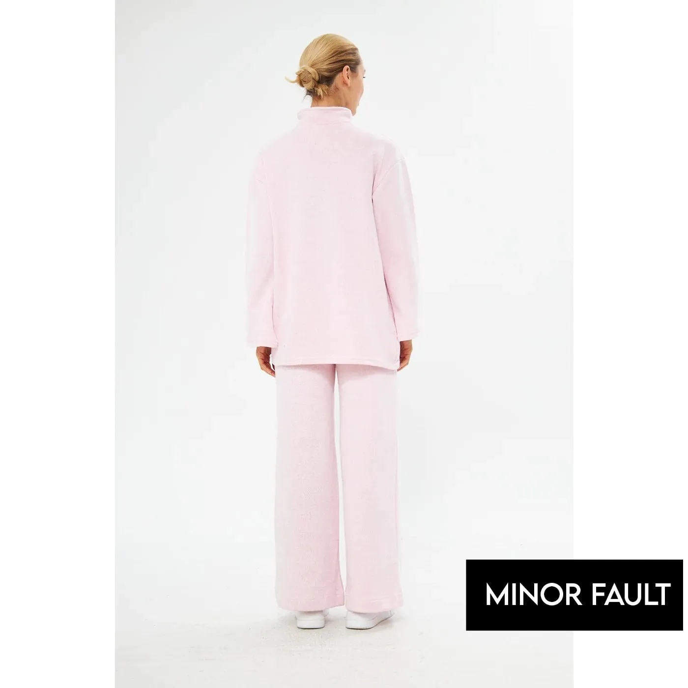 (Minor Fault) Pink Wide Leg Trouser