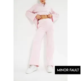 (Minor Fault) Pink Wide Leg Trouser