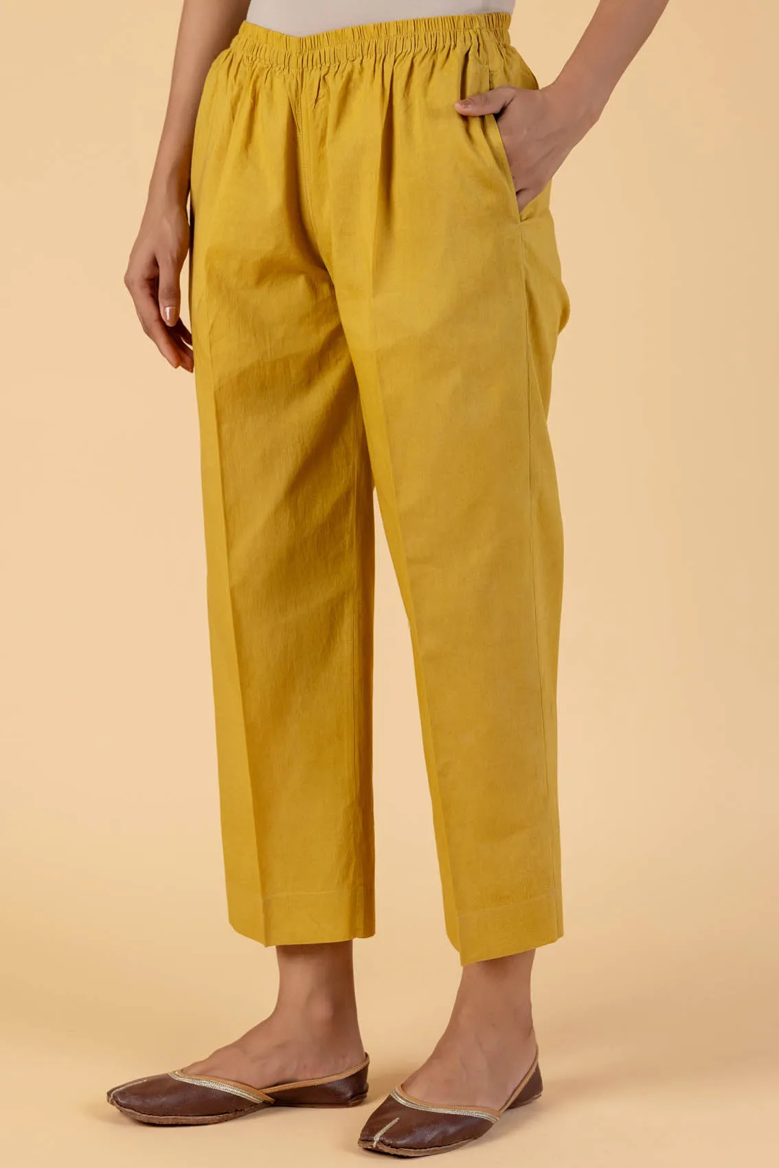 Mustard Basic Trousers