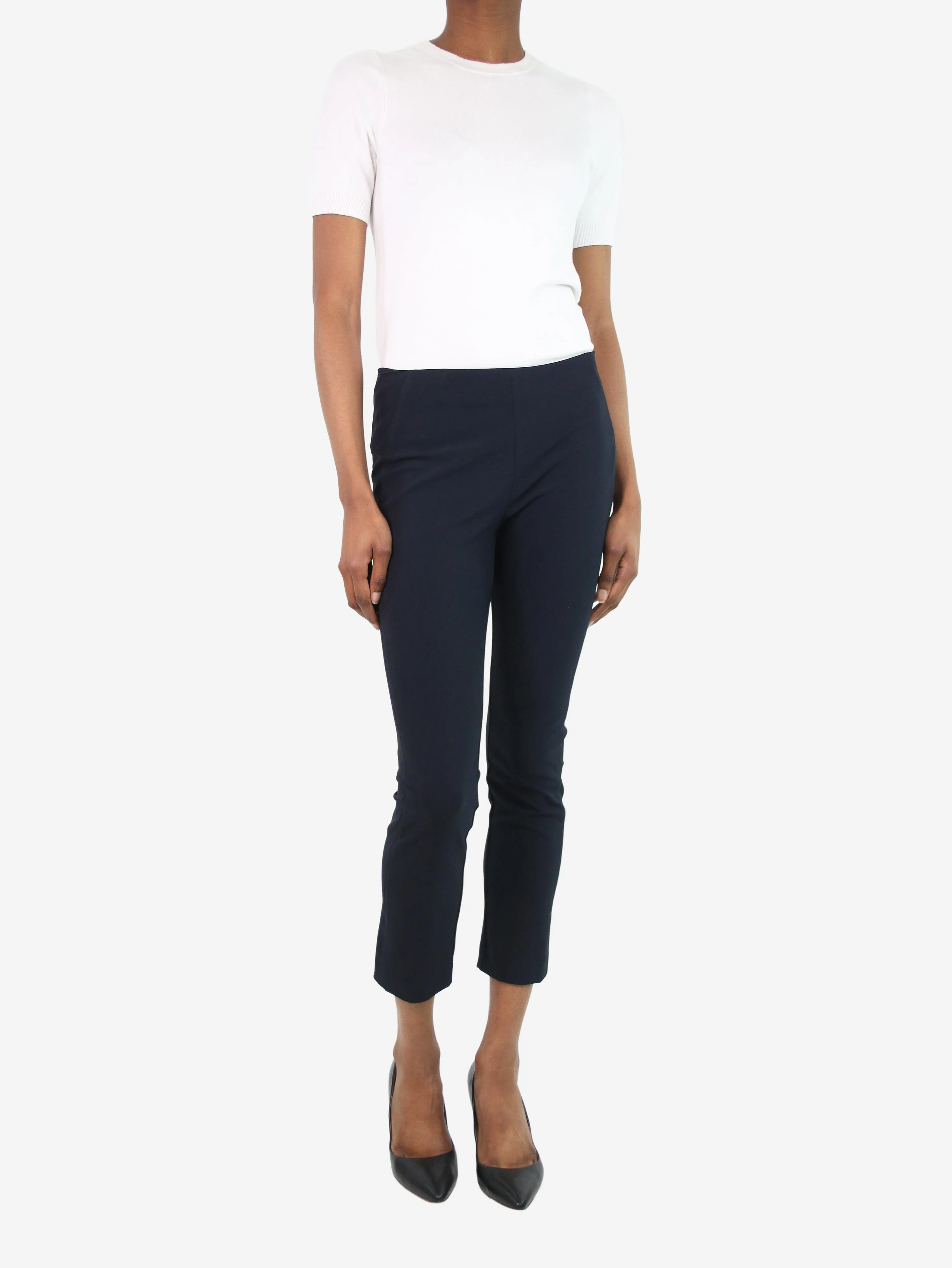 Navy blue stretch trousers - size US 6