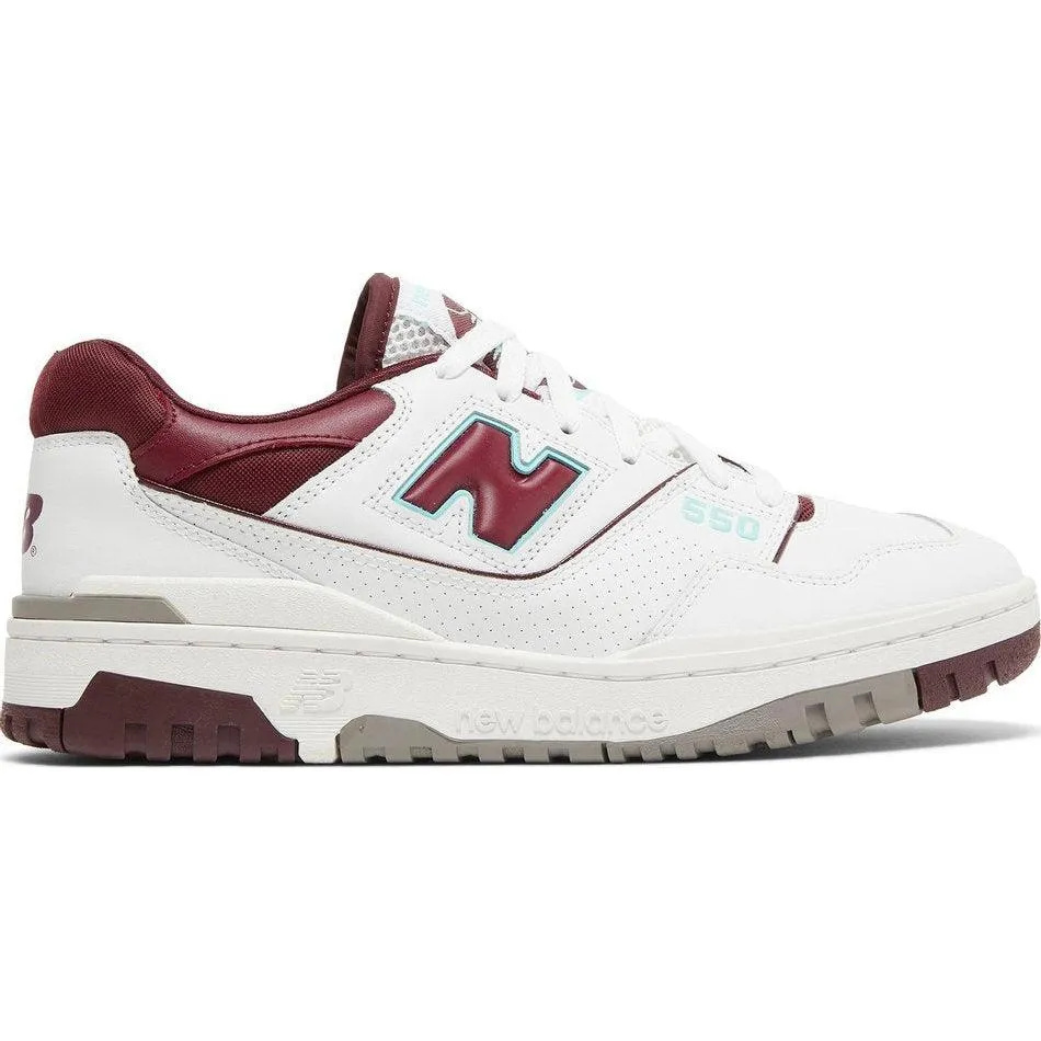 New Balance 550 Burgundy Cyan