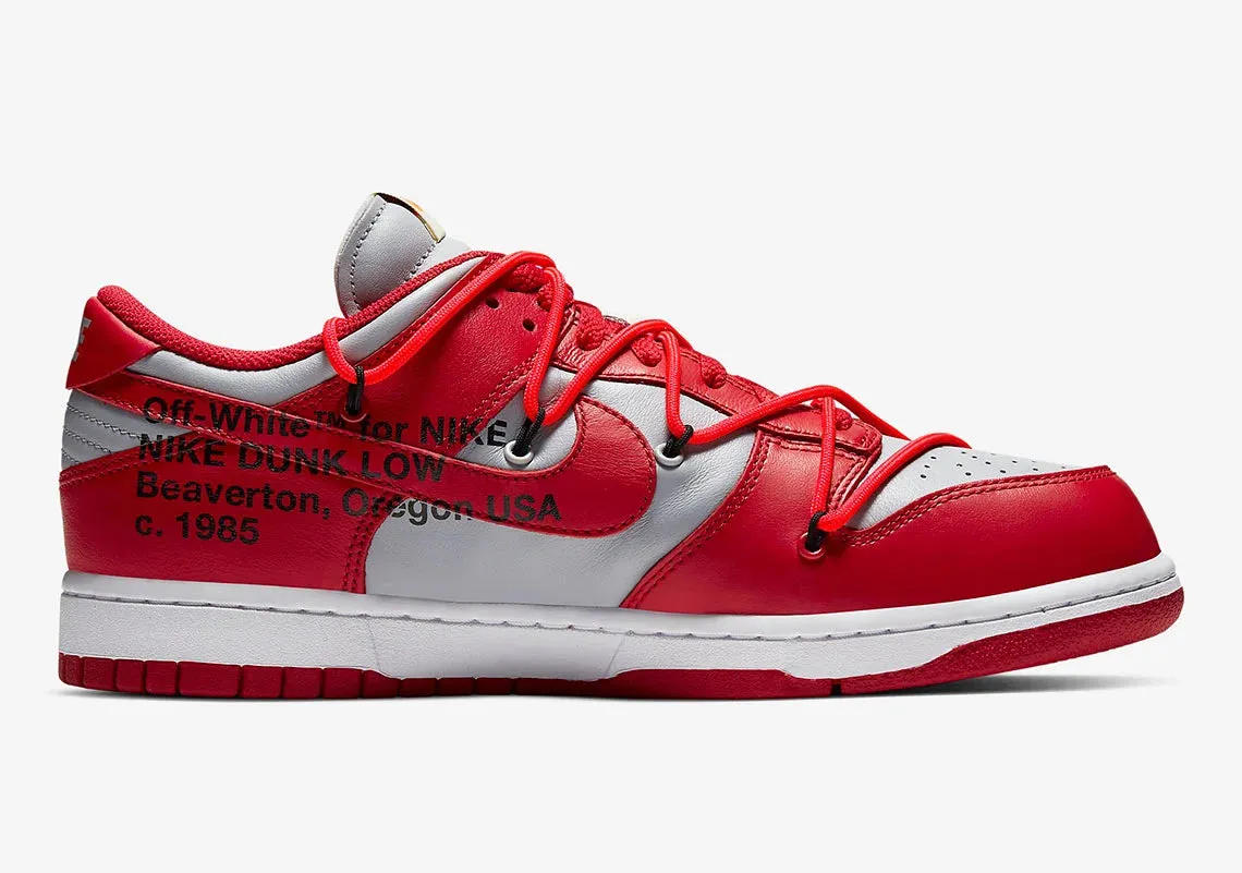 Nike Dunk Low Off-White The Off-White University Red