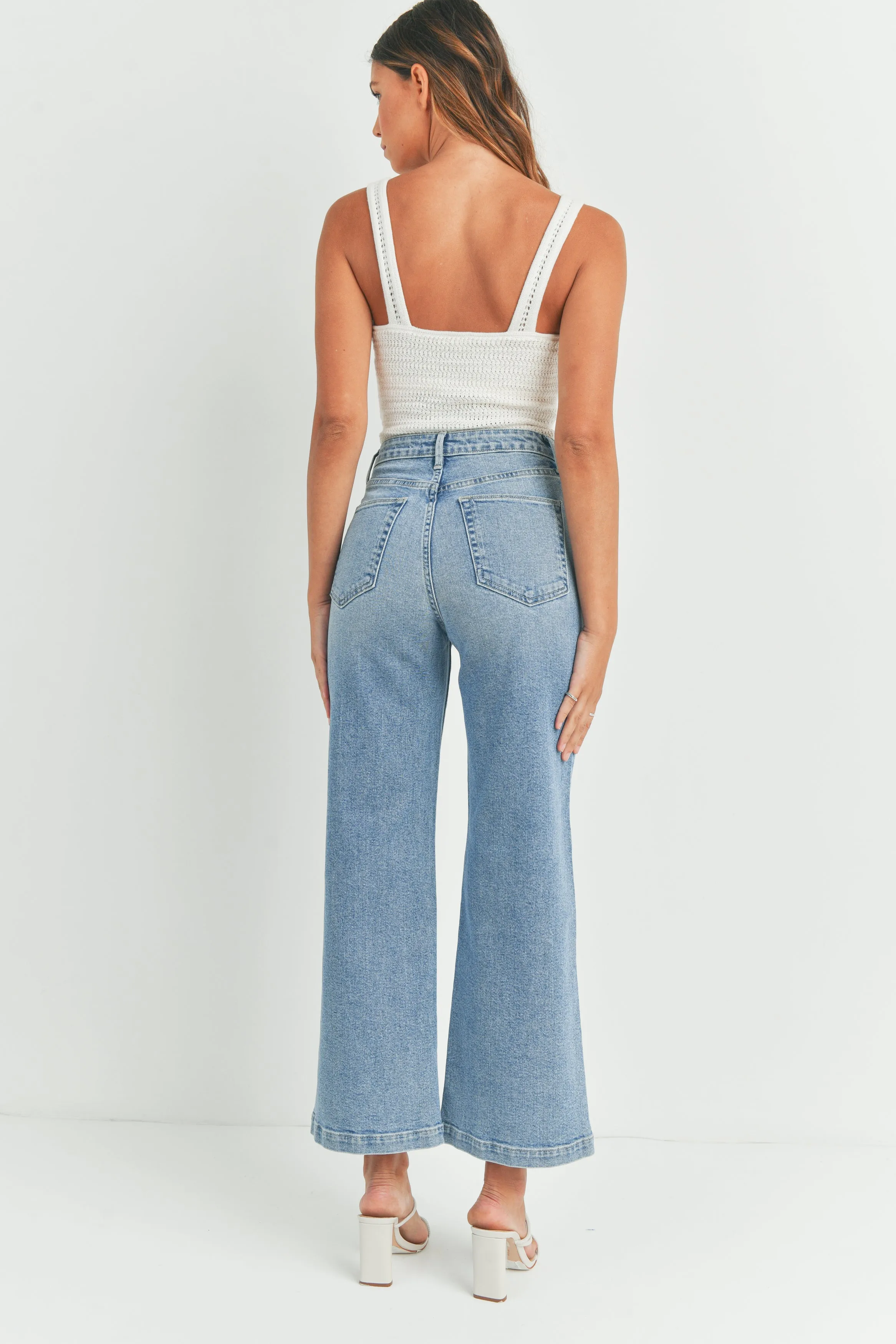 Paige Wide Leg Jeans Light