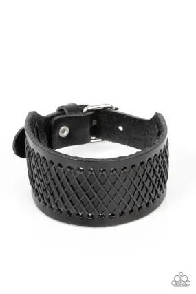 Paparazzi Accessories - Drifter Discovery - Black Bracelet