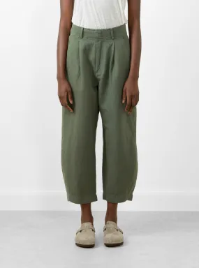 Petite Bari Crop Trouser Thyme