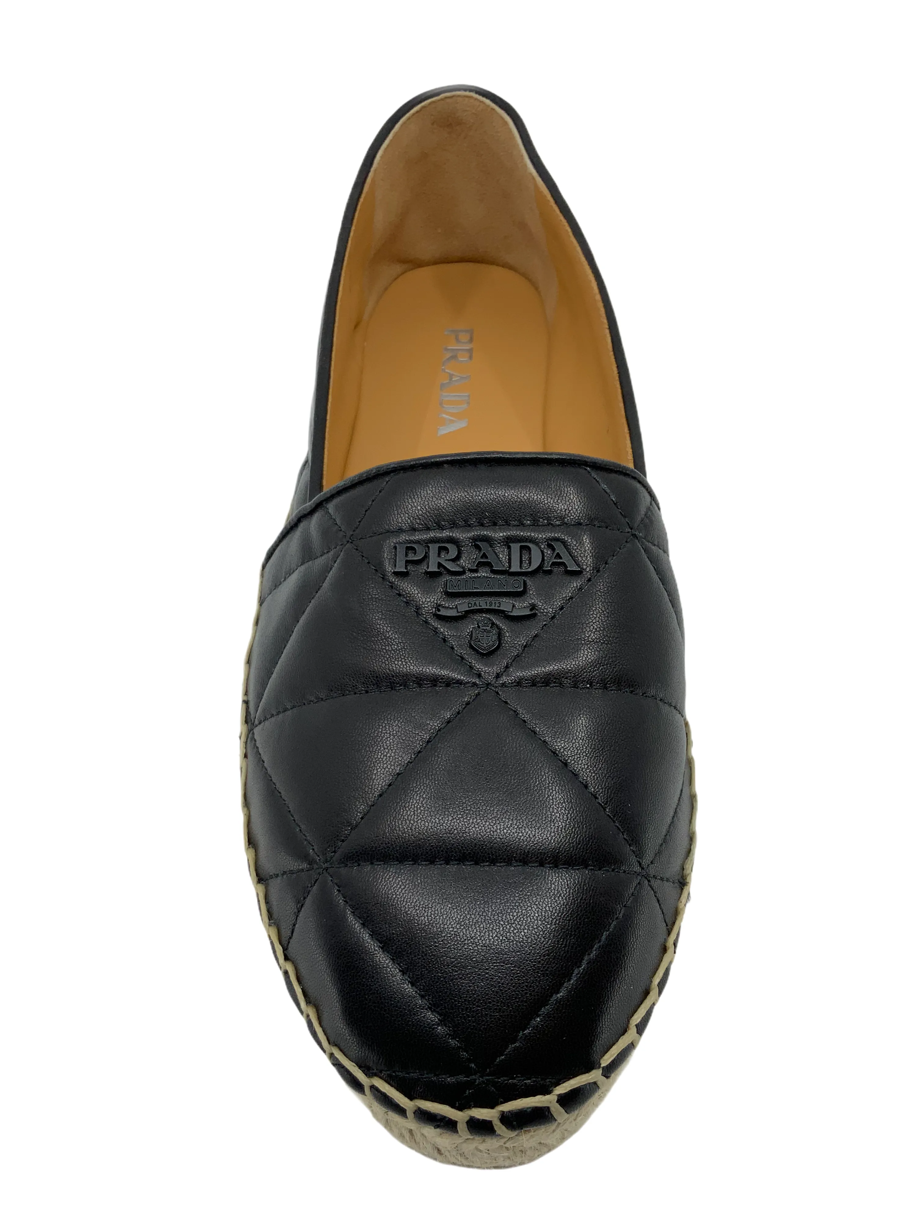 Brand New Prada Quilted Leather Espadrilles - Size 10 - Luxurious Comfort and Style