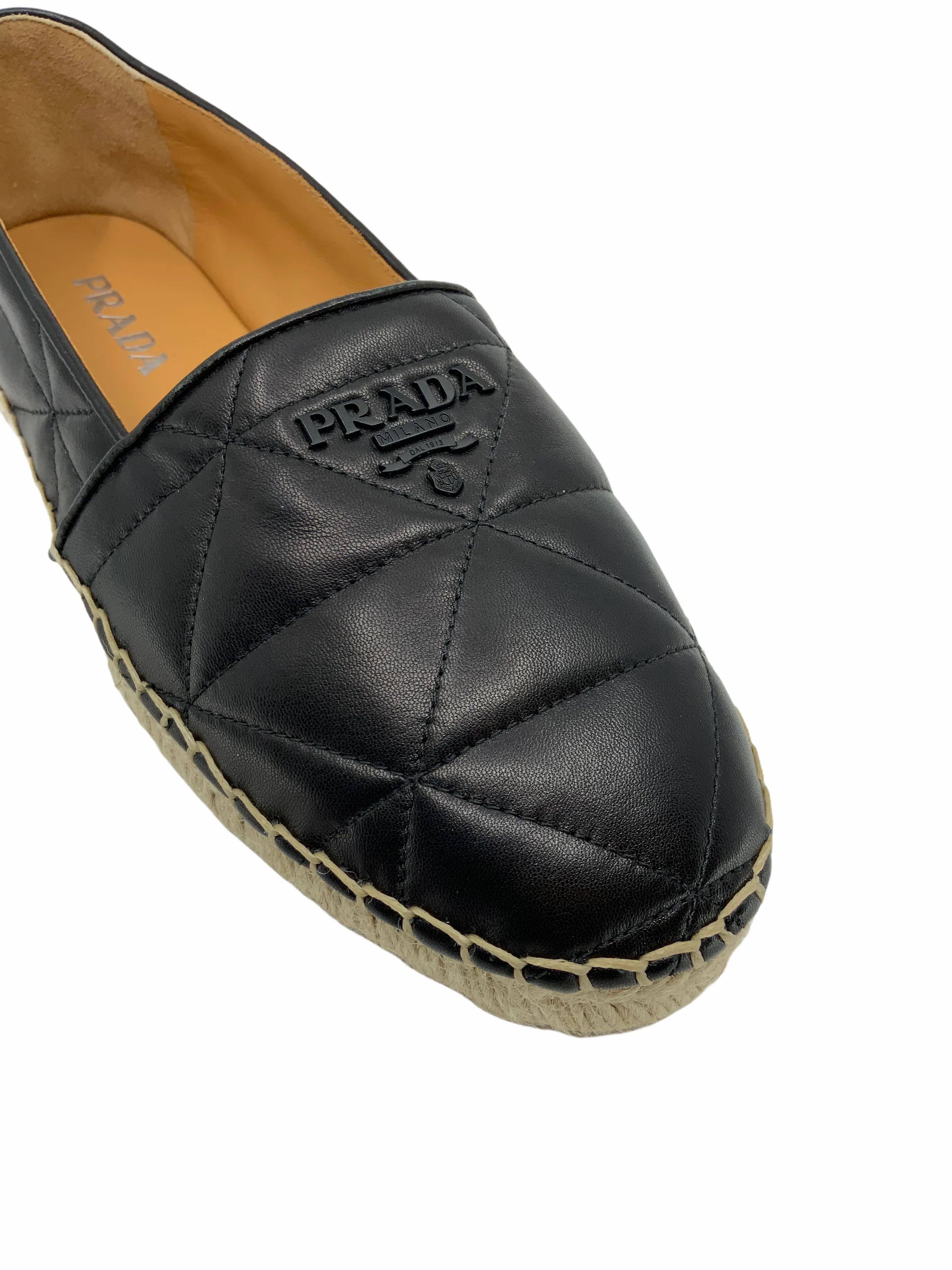 Brand New Prada Quilted Leather Espadrilles - Size 10 - Luxurious Comfort and Style