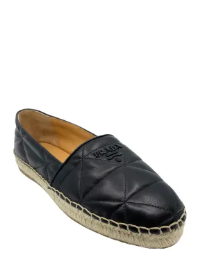 Brand New Prada Quilted Leather Espadrilles - Size 10 - Luxurious Comfort and Style