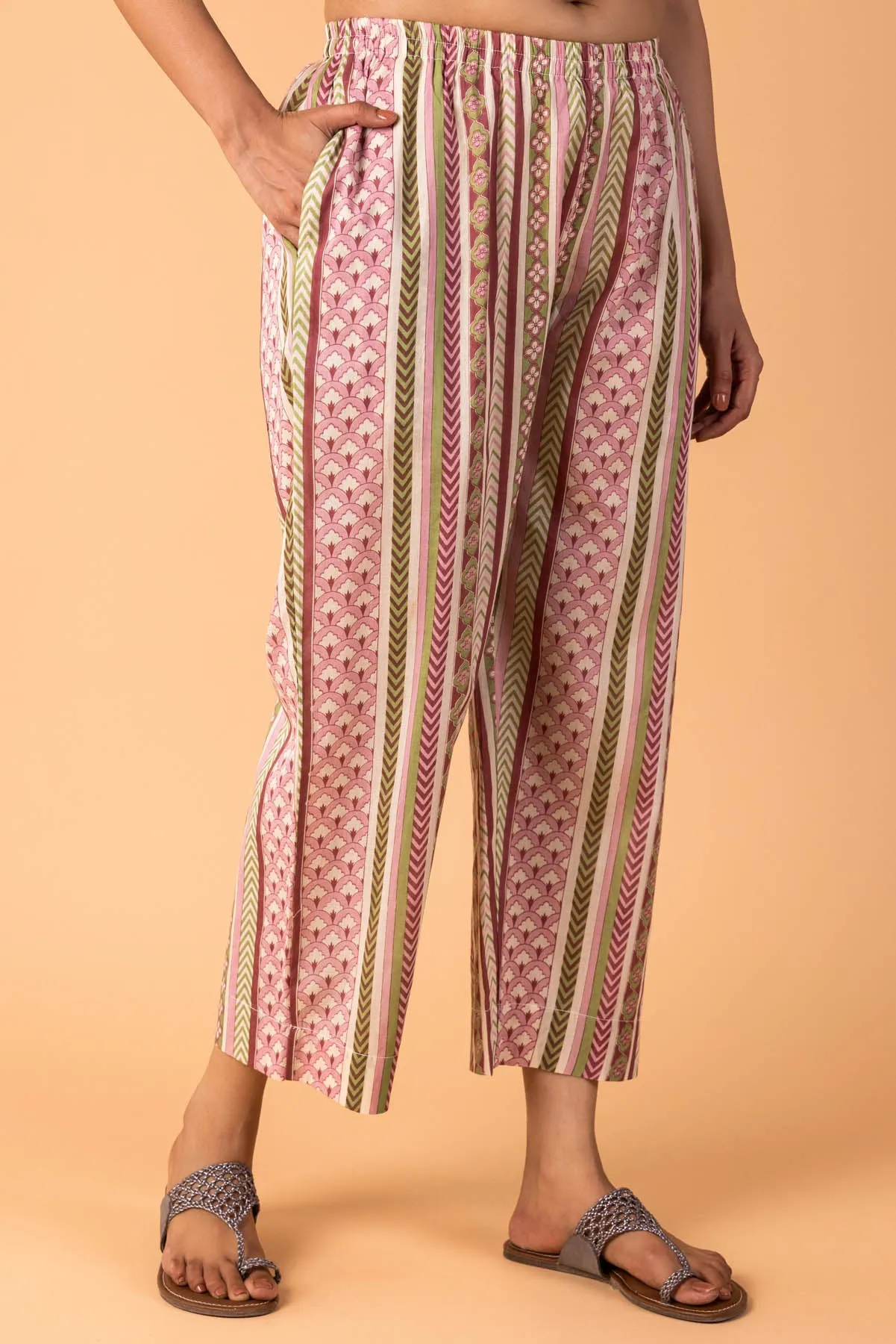 Printed Geometric Trousers