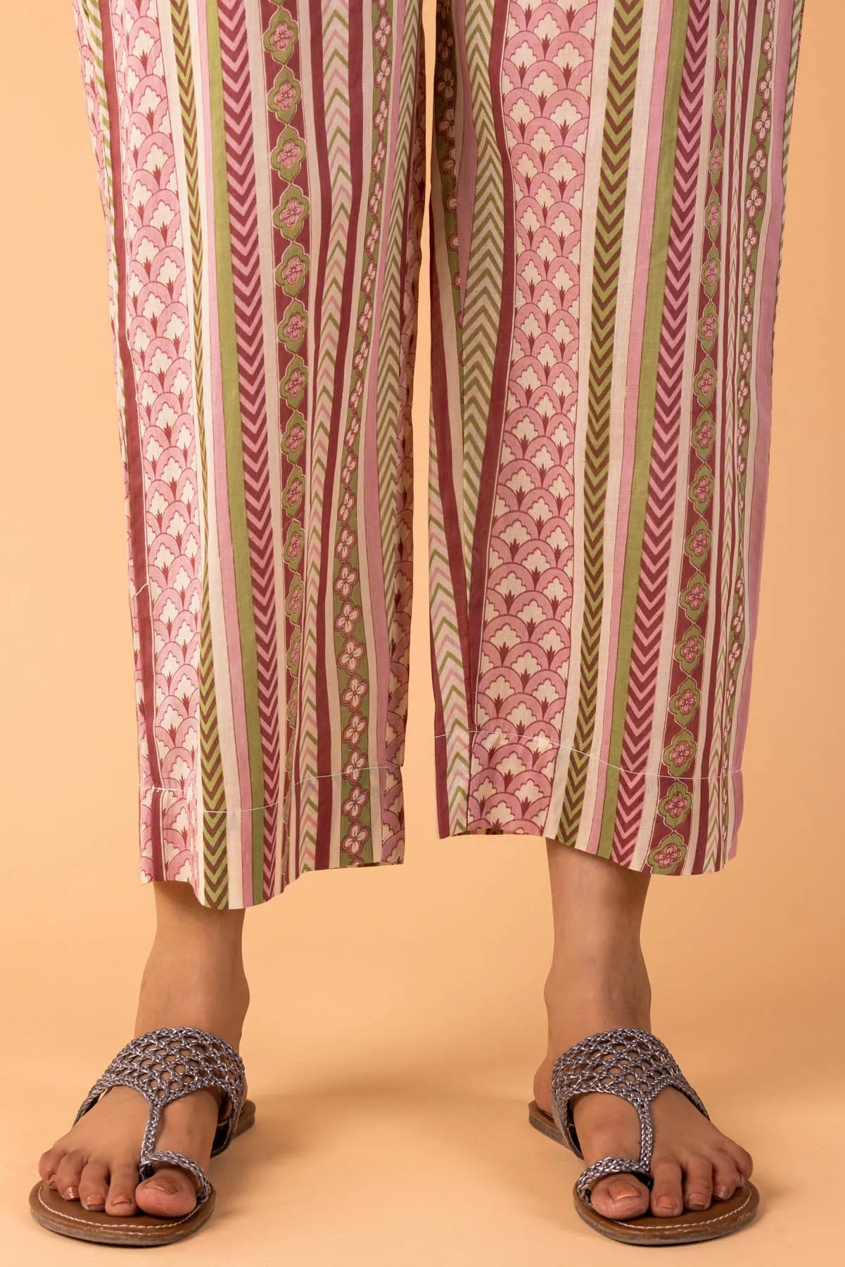 Printed Geometric Trousers