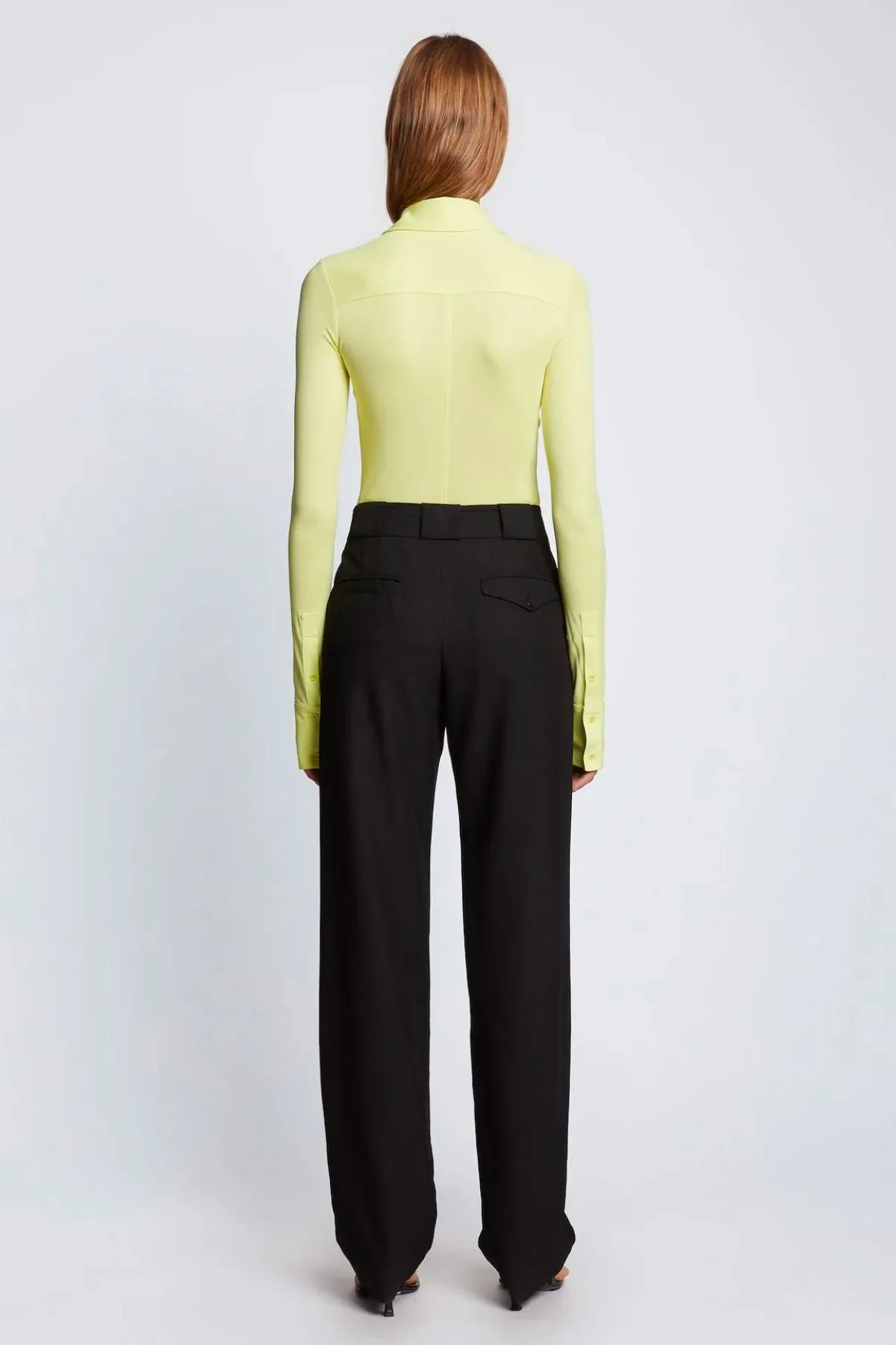 Proenza Schouler White Label Drapey Suiting Trouser - Black