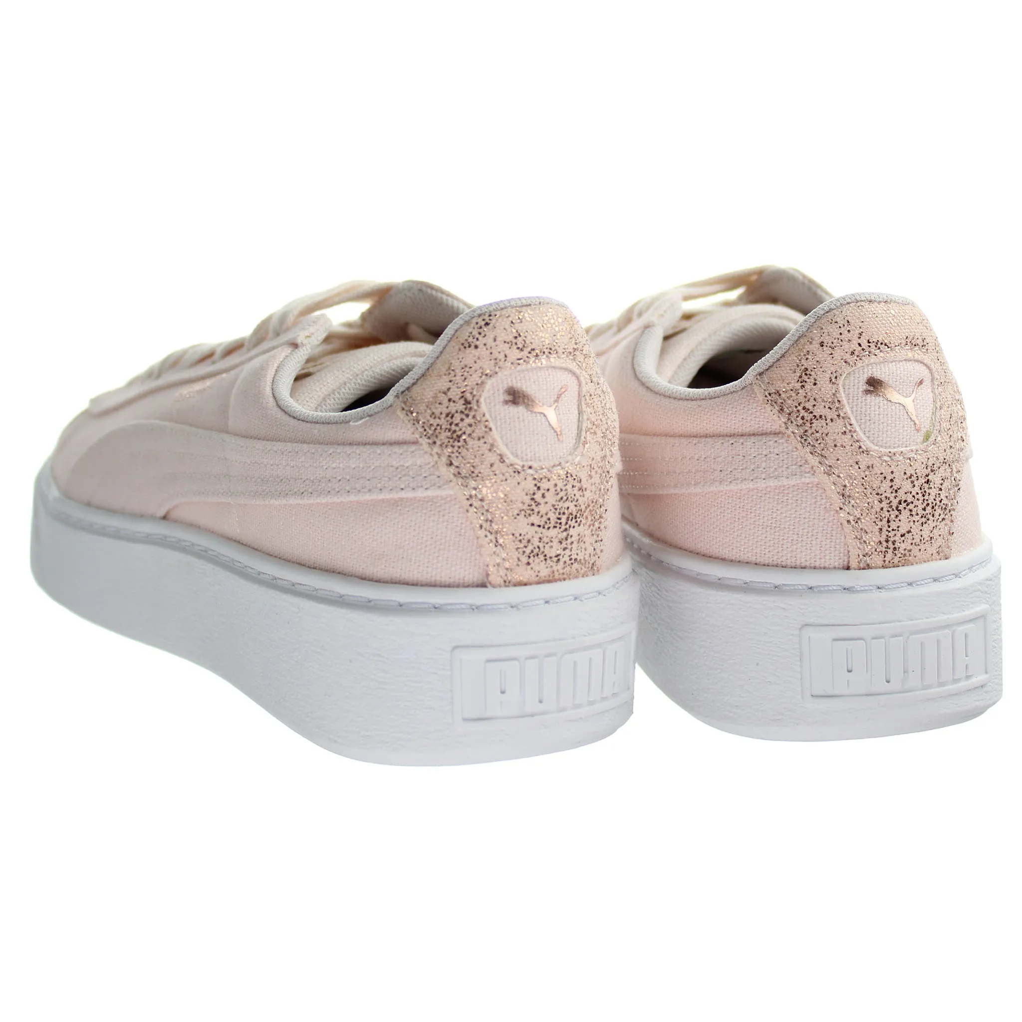 PUMA Basket Platform Pink Womens Trainers