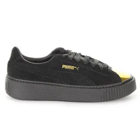 Puma Platform Gold Black Womens Trainers