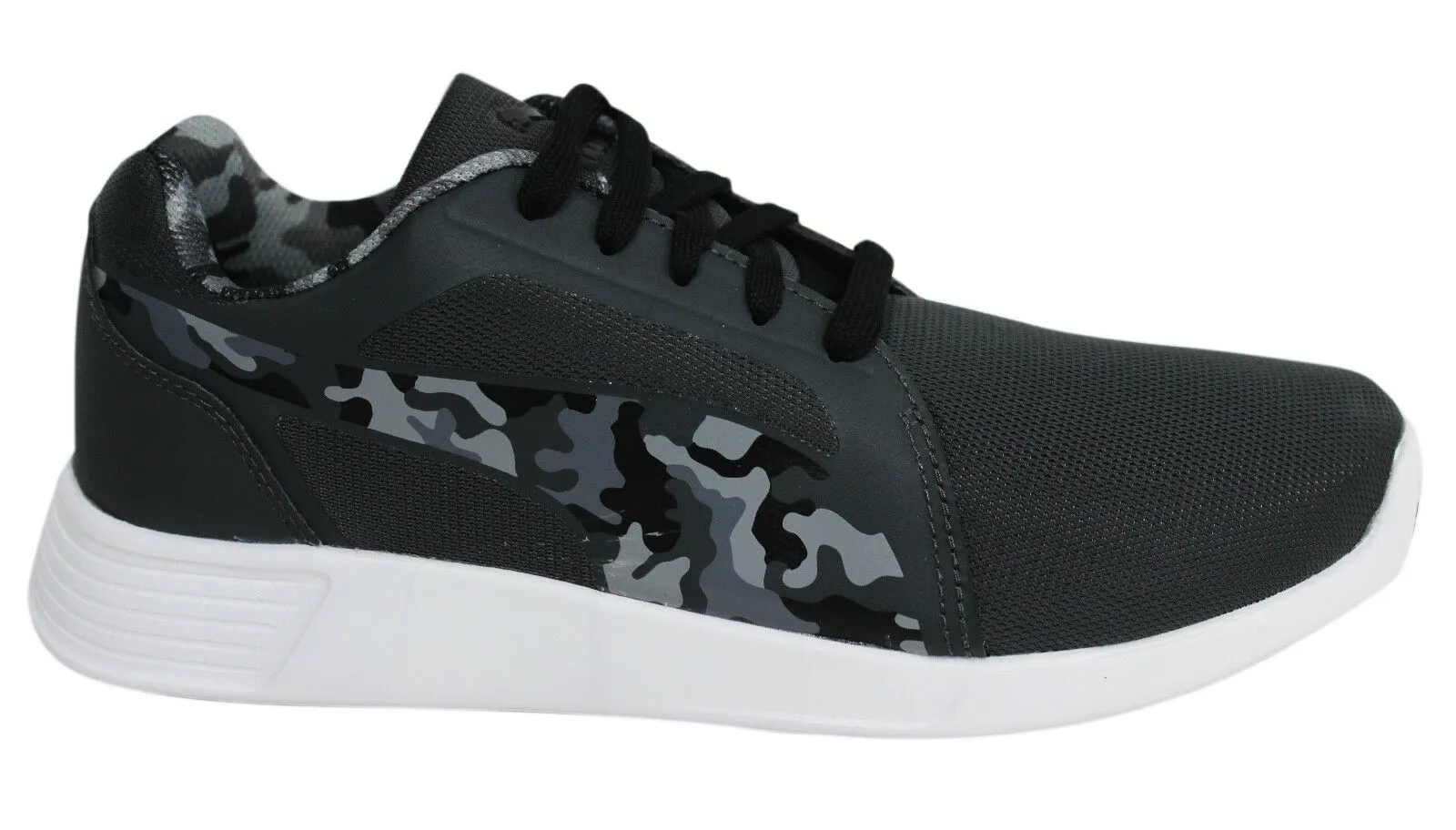 Puma ST Evo Dark Grey Camo Lace Up Mens Sports Trainers 362225 01 B31D