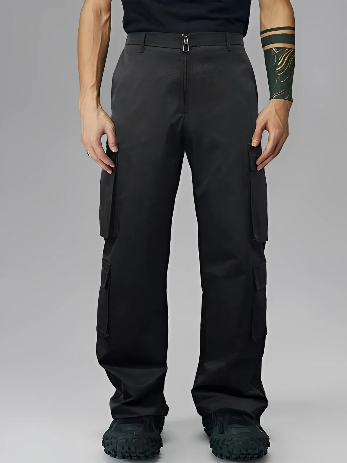 Rebel Energy Wide Leg Cargo Trousers