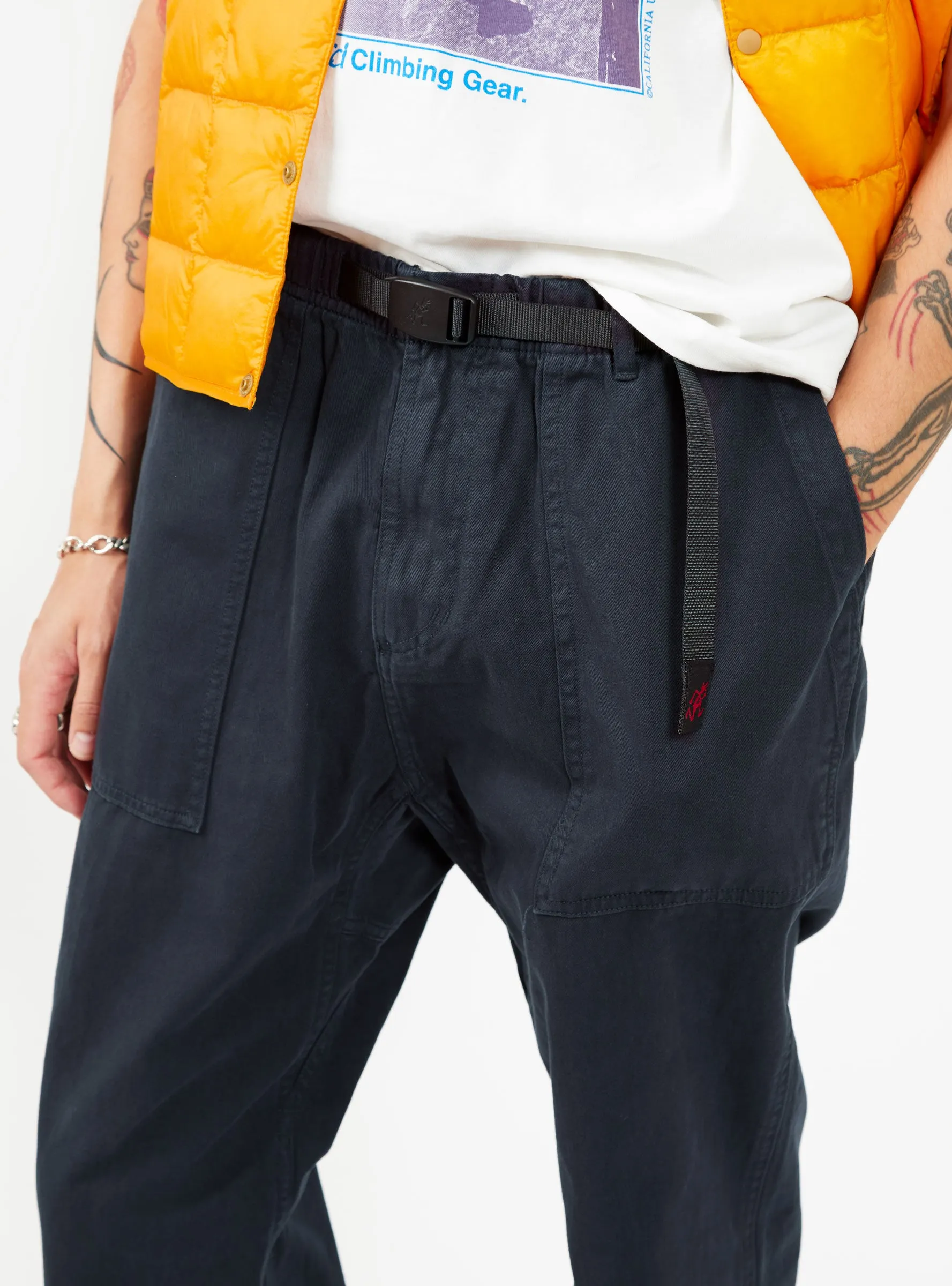 Ridge Loose Tapered Trousers Navy