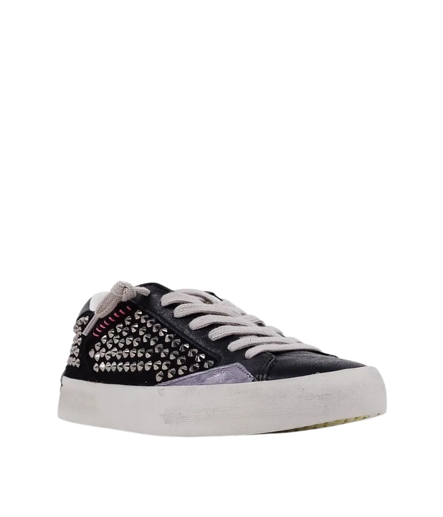 Ruby Black Stud Sneakers