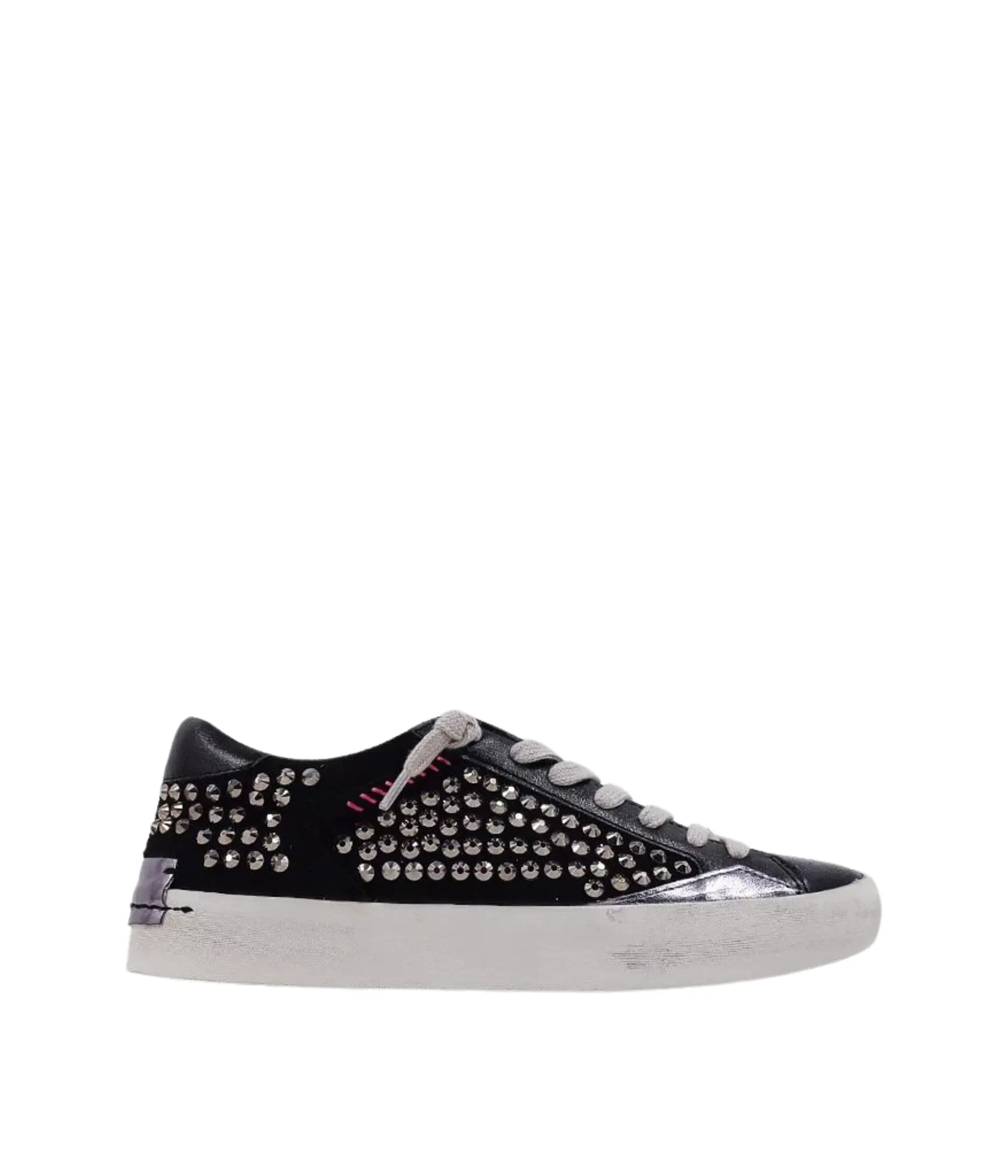 Ruby Black Stud Sneakers