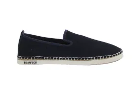 SeaVees Ocean Park Slip-On Blue Suede Leather Womens Espadrilles