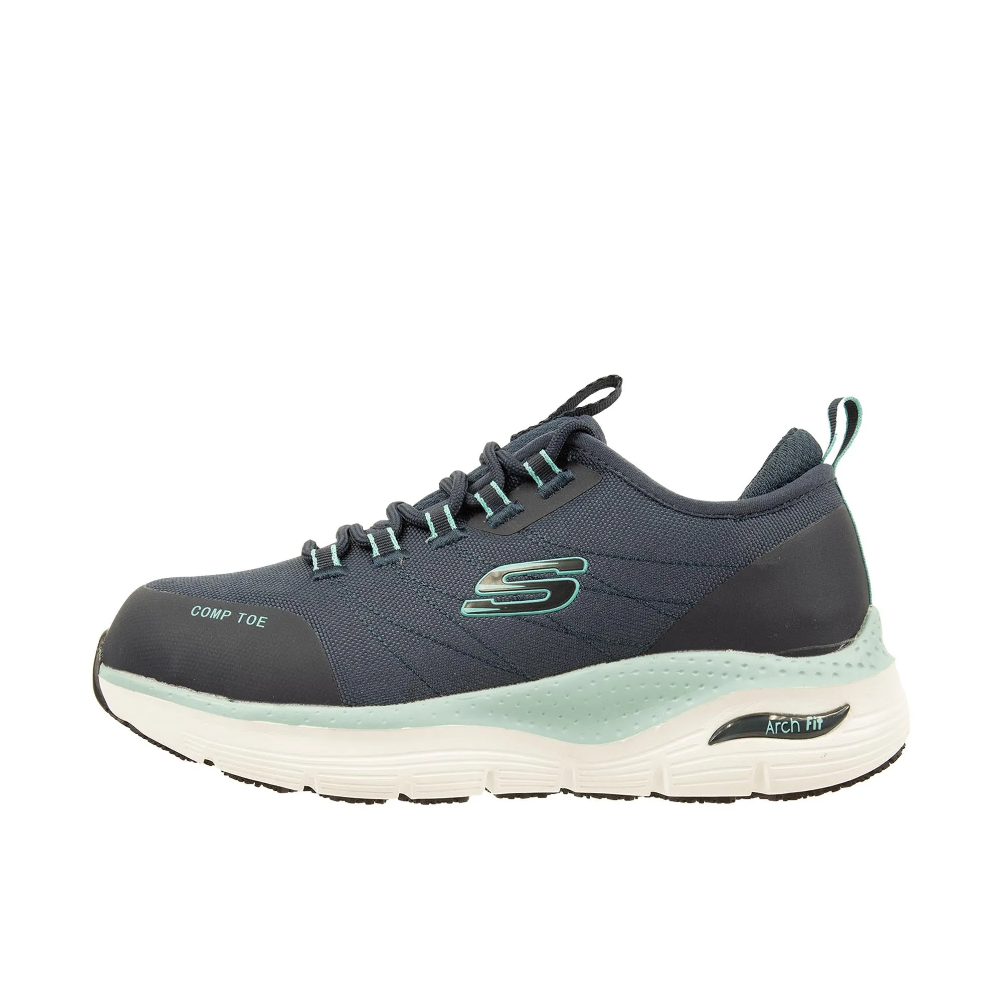 Skechers Womens Arch Fit SR - Ebinal Composite Toe Navy/Aqua