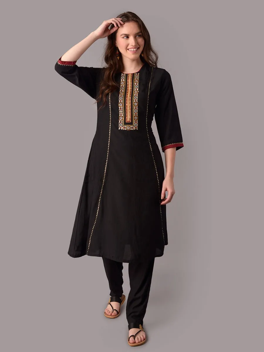 Solid Kurta Trouser With Dupatta