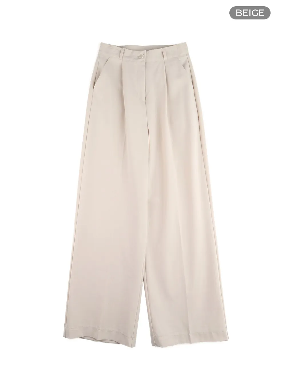 Solid Wide Trousers OM412