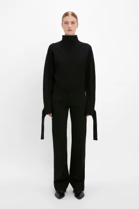 Tailored Straight Leg Trouser In Black