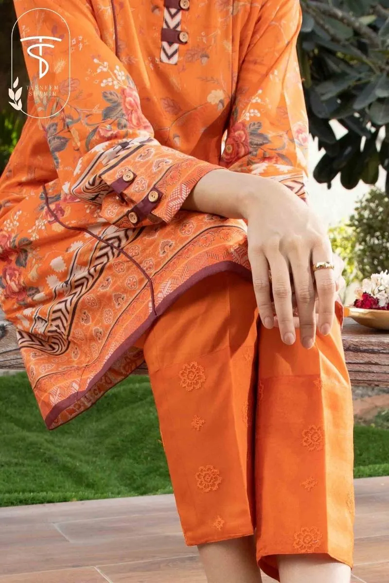 Tangerine | 2-Piece | Premium Printed Lawn