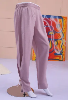 Tea Pink Straight Trousers