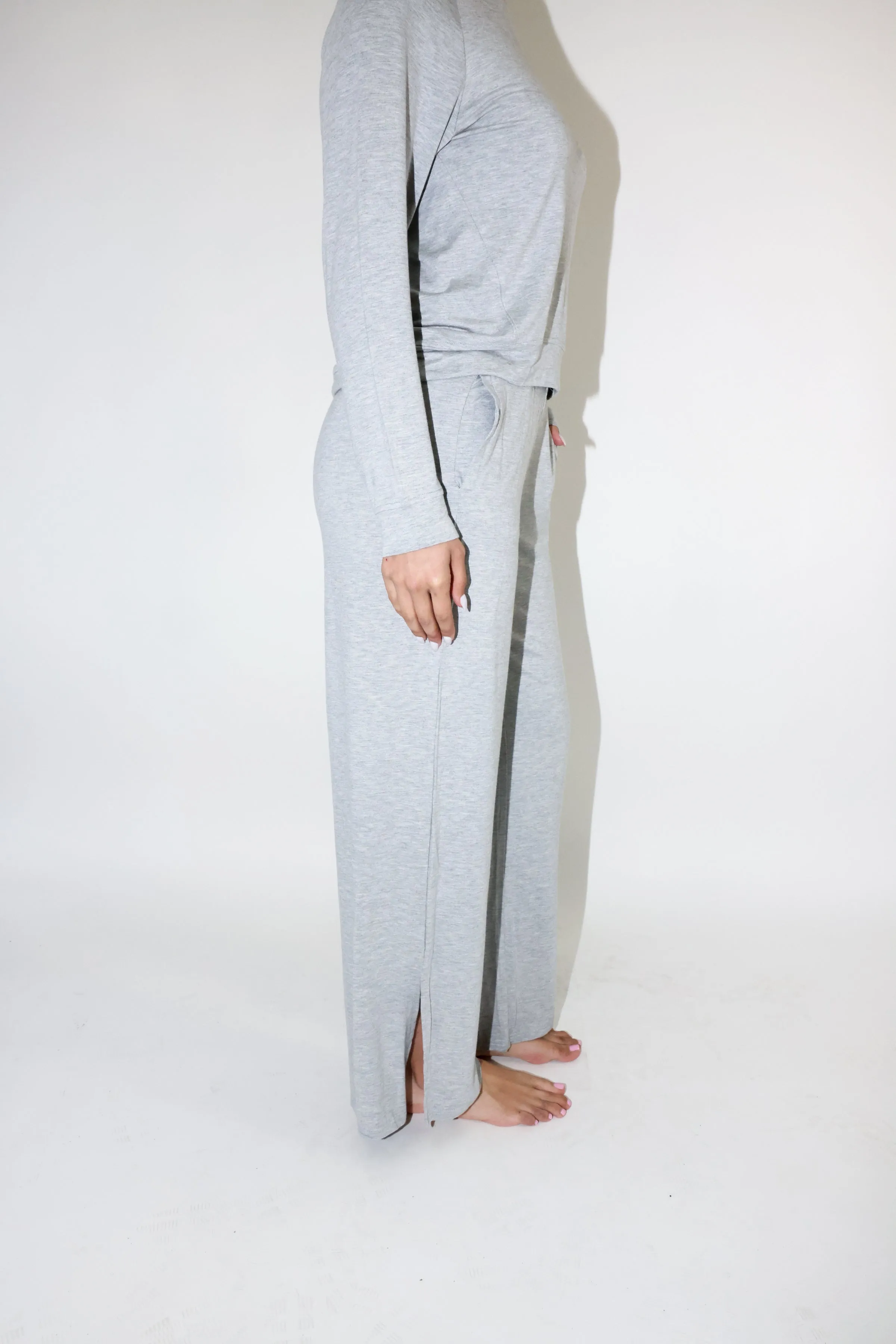 Terry Wide Leg Pant