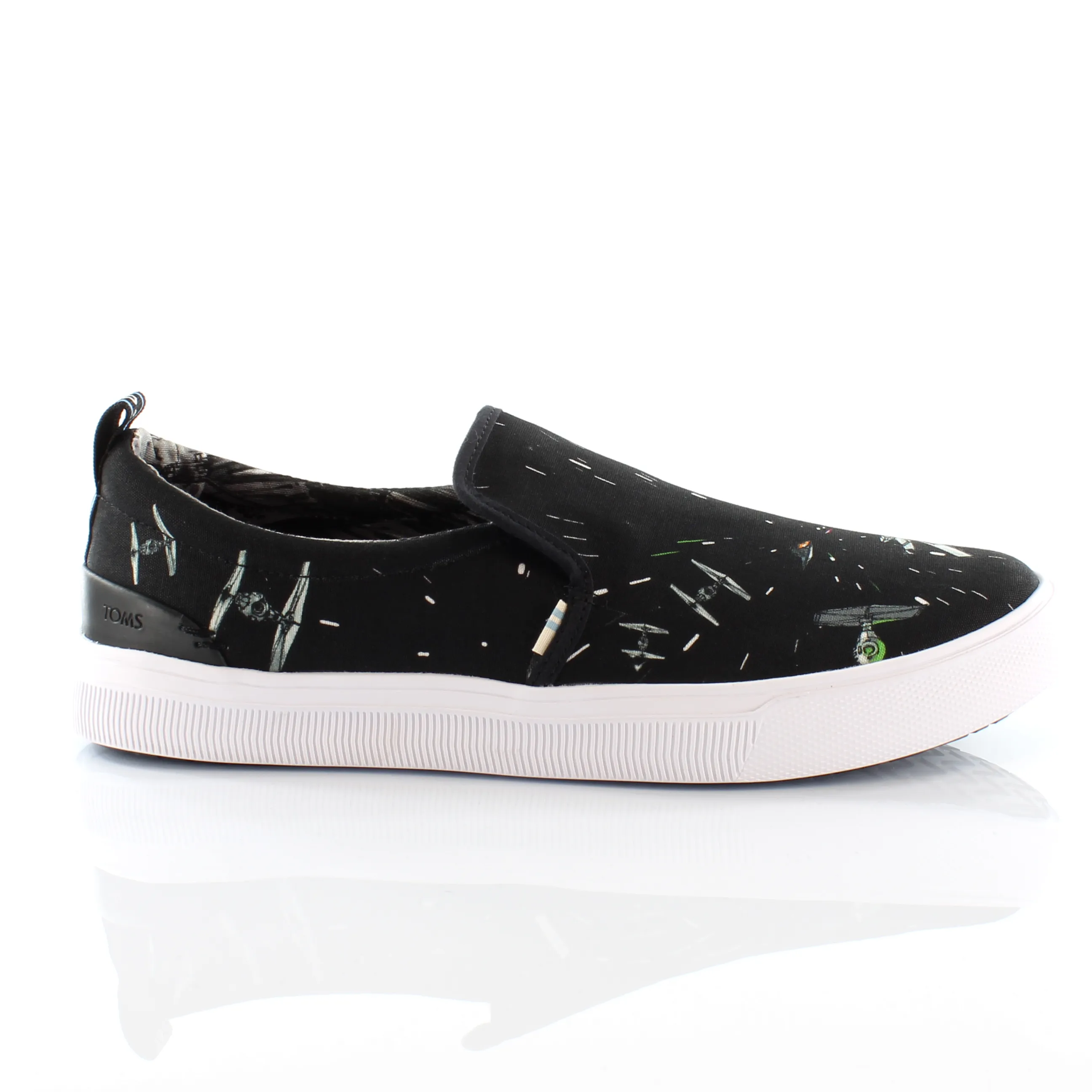 Toms x Star Wars Trvl Lite Black Space Print Slip On Trainers - Mens