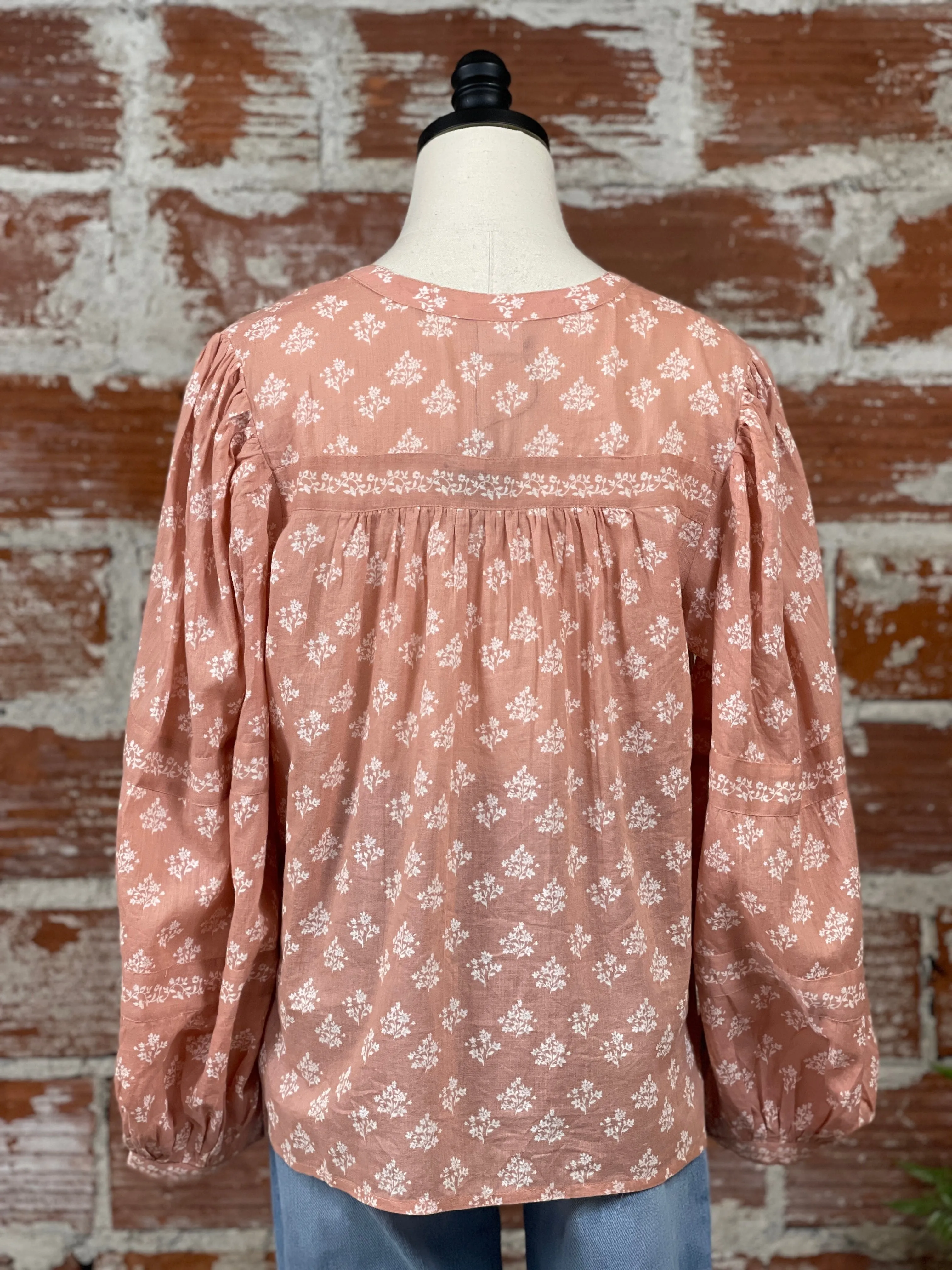 Valley Spring Top in Dusty Rose