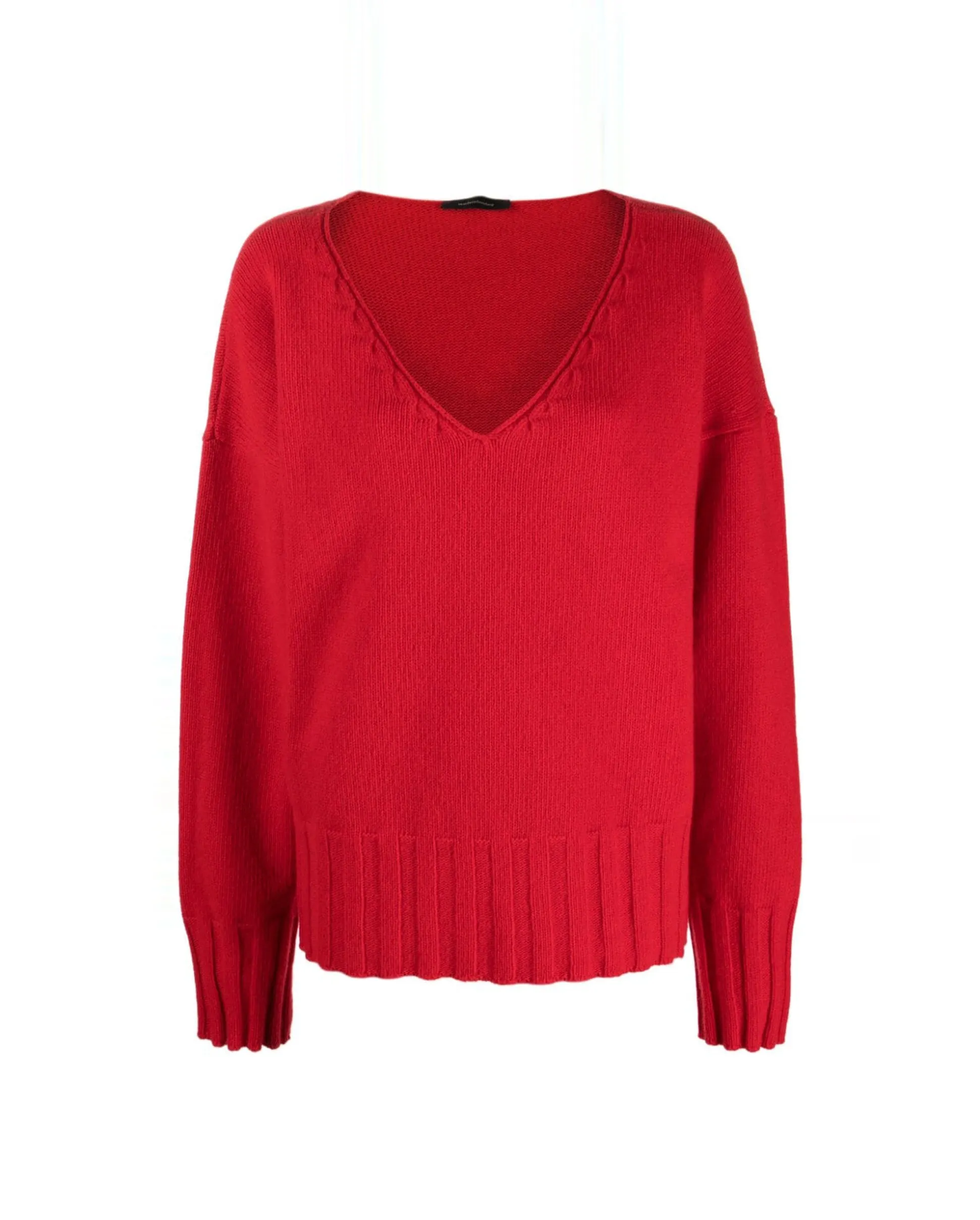 VIRGINIA V-NECK KNIT / RED