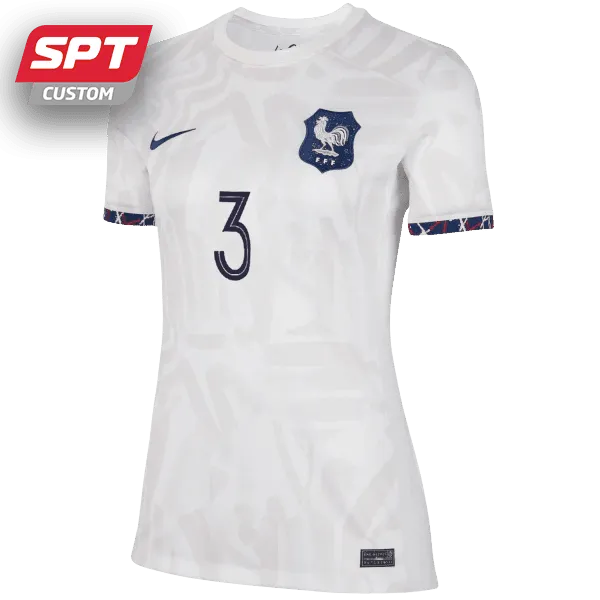 Wendie Renard #3 France National Womens Away Jersey - 2023