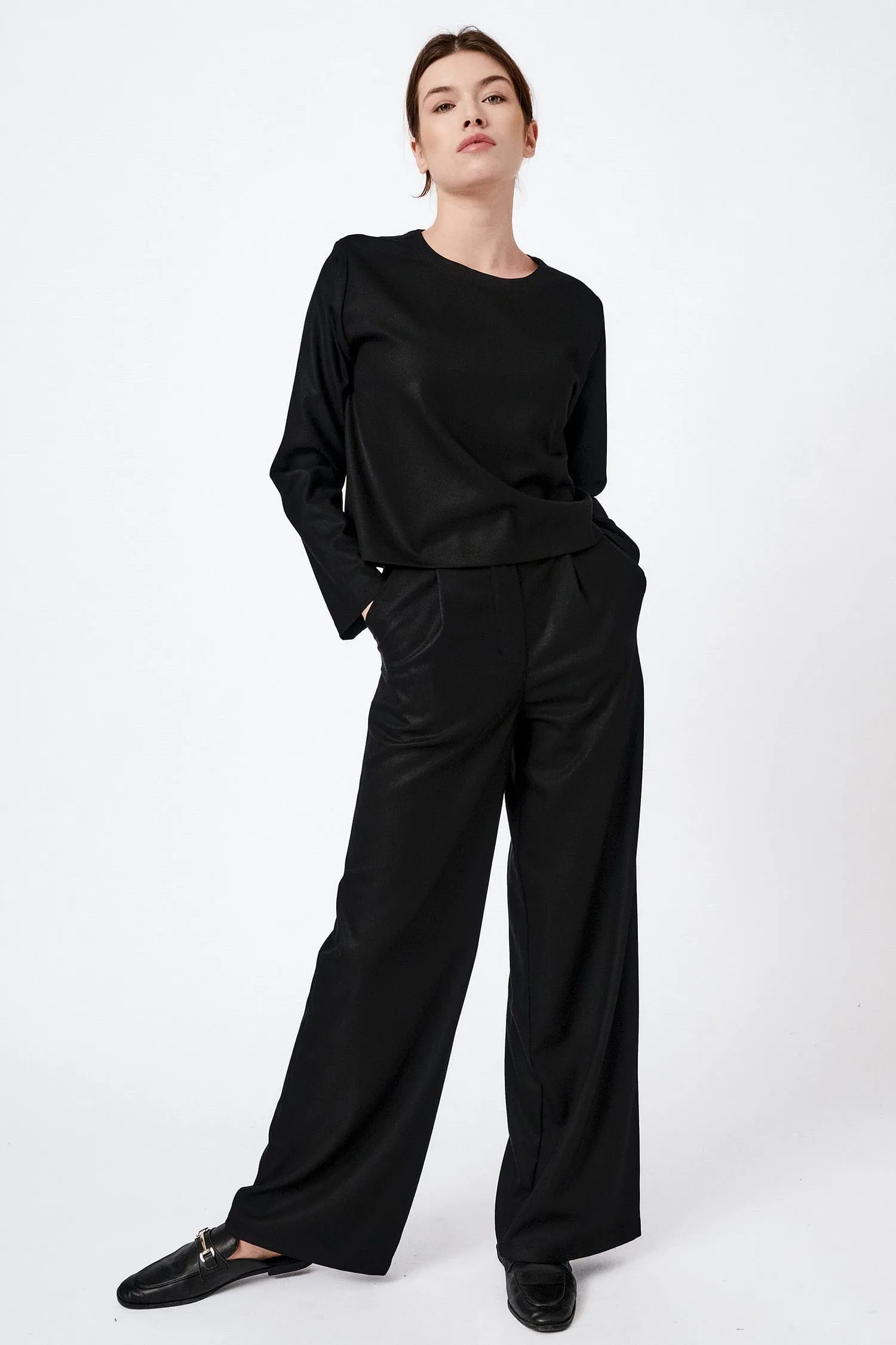 Wide-leg Bamboo Tailored Trousers | Muliple Colours