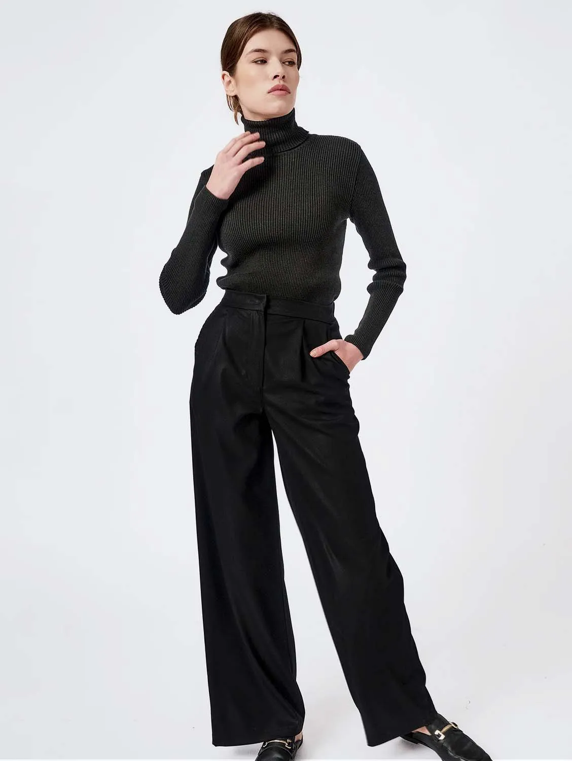 Wide-leg Bamboo Tailored Trousers | Muliple Colours