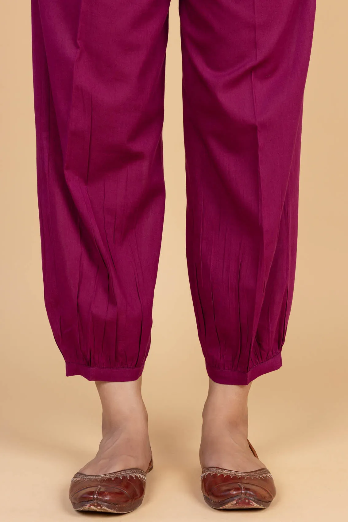 Wine Afghani Trousers