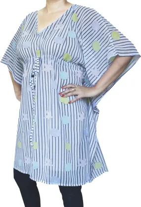 Womens Printed Caftan Beachwear Dress