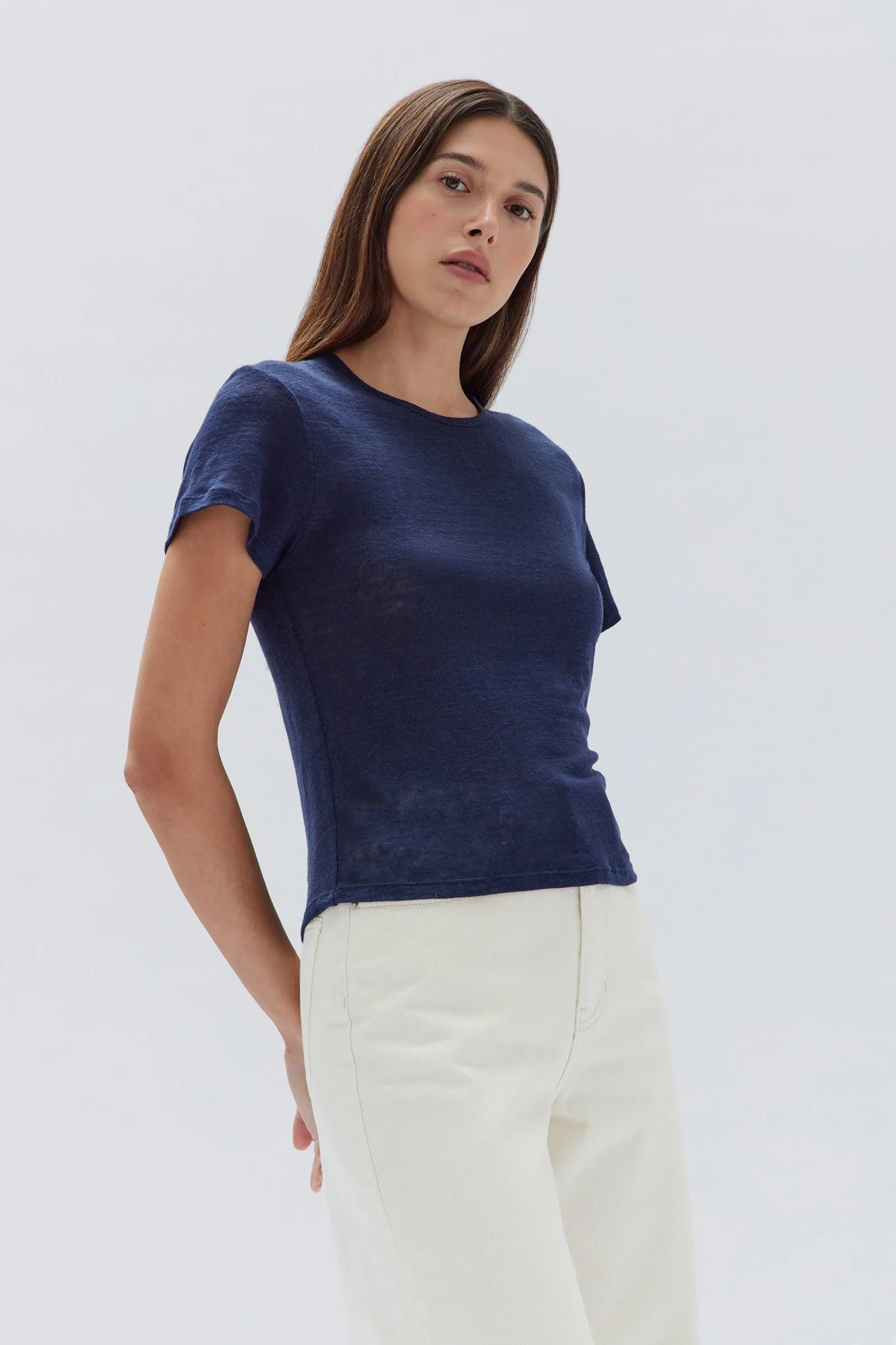 Womens Seaford Linen Tee